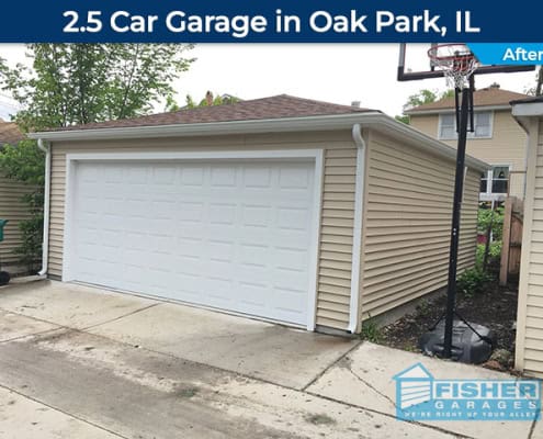 New Garage in North Center (Chicago) - Fisher Garages
